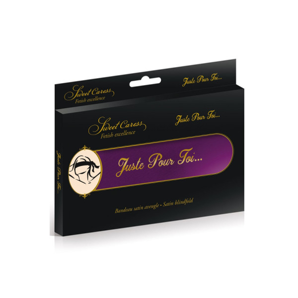 Bandeau satiné violet pour les yeux 